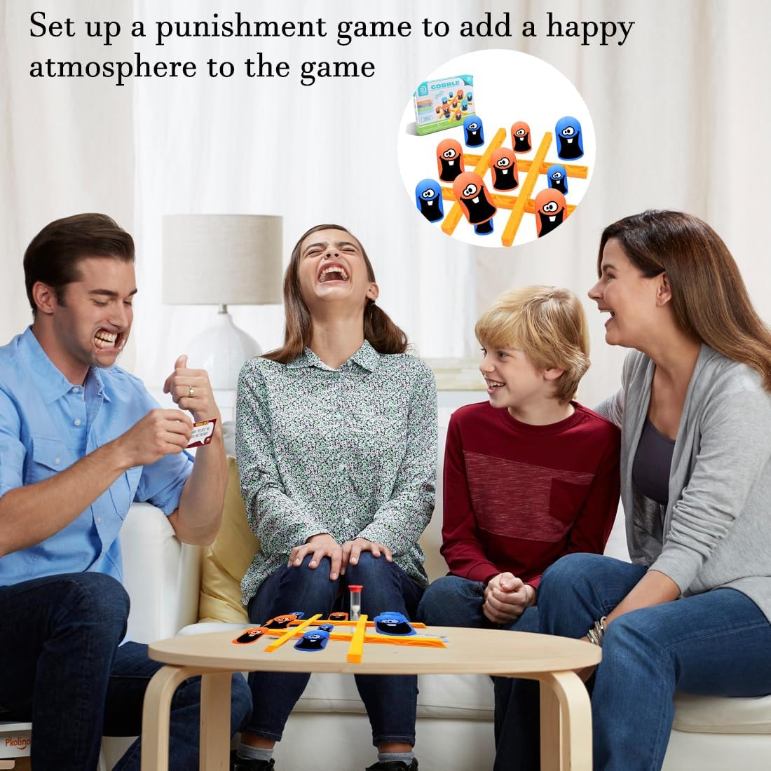 Fidtoy Gobble Family Battle Game – Jeu de stratégie amusant pour enfants et adultes