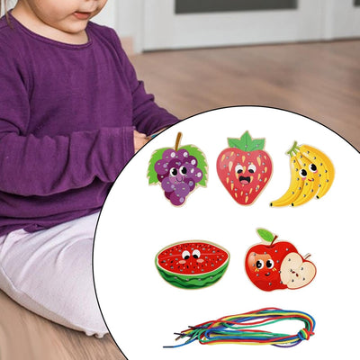 Tarjetas de coser para preescolares y niños Juguetes de motricidad fina Tarjetas de costura de madera Estilo D|Otros juguetes educativos|Juguetes y pasatiempos