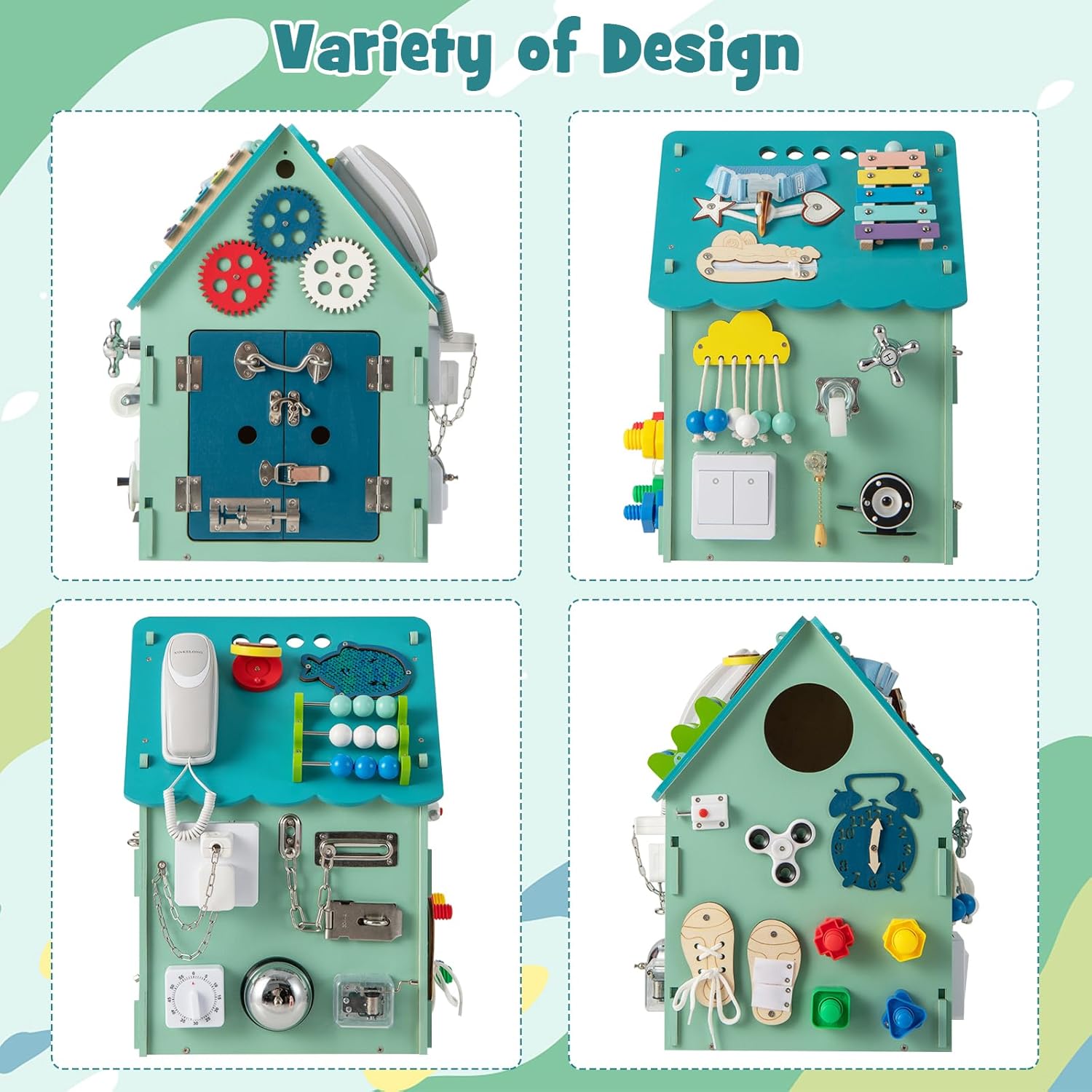Fidtoy Maison d'activités multifonctionnelle Montessori