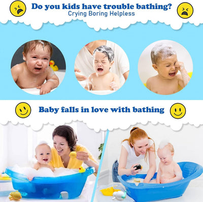 Jouets de bain Fidtoy Canard Nageur à Remonter – Lot de 3 pour le Bain des Tout-petits