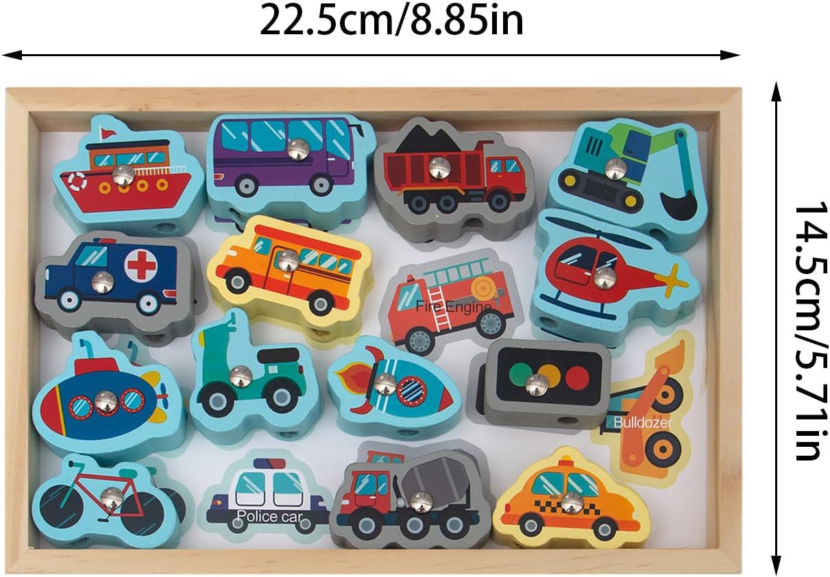 Jouets de pêche en bois, jeux de pêche magnétiques au design éclatant et adaptés aux enfants – Jeu de pêche pour tout-petits, jouets de pêche magnétiques, cadeau pour enfants