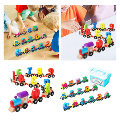 Tren digital de juguete Playtive, colorido, de 0 a 9 - 523