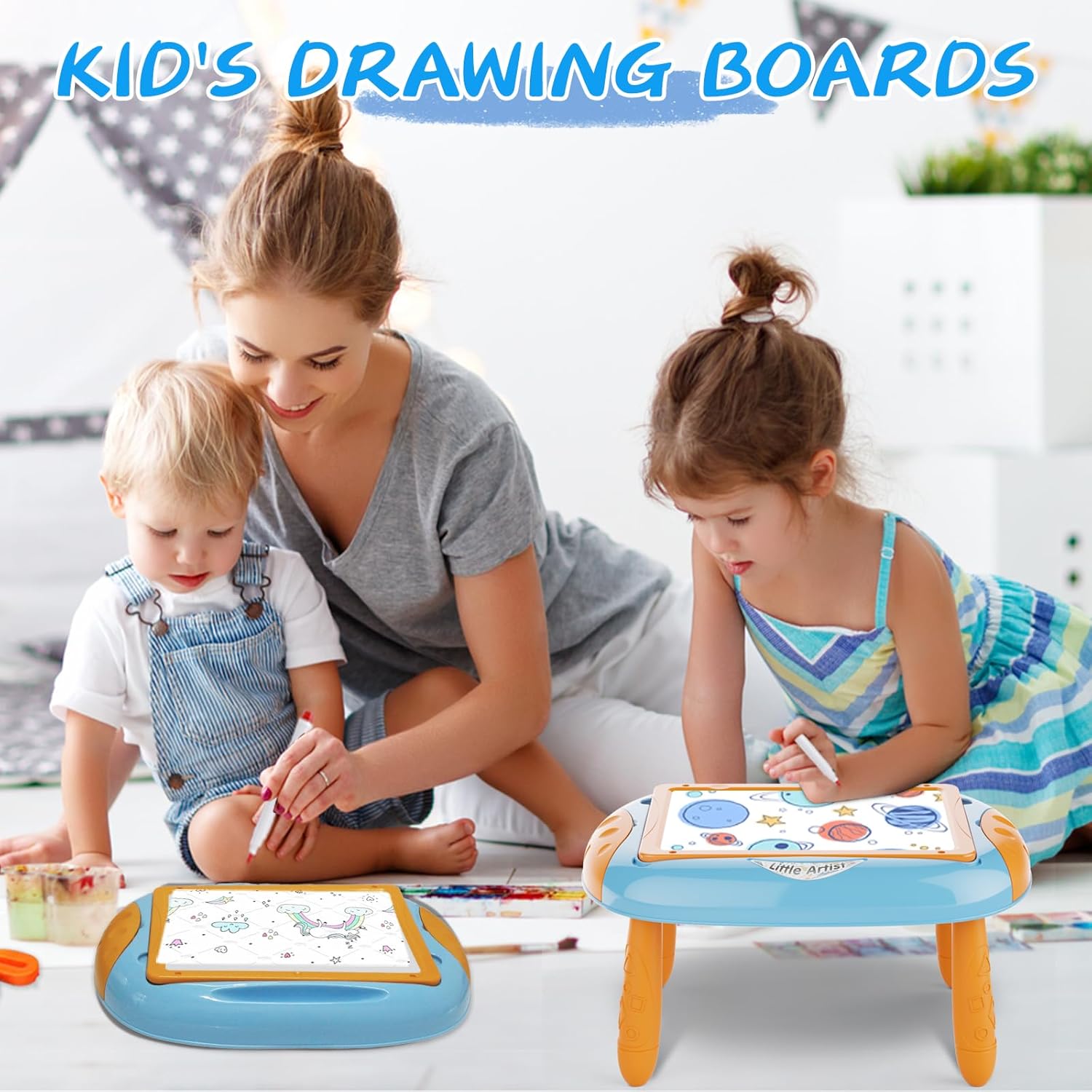 Table d'apprentissage double face Fidtoy pour tout-petits