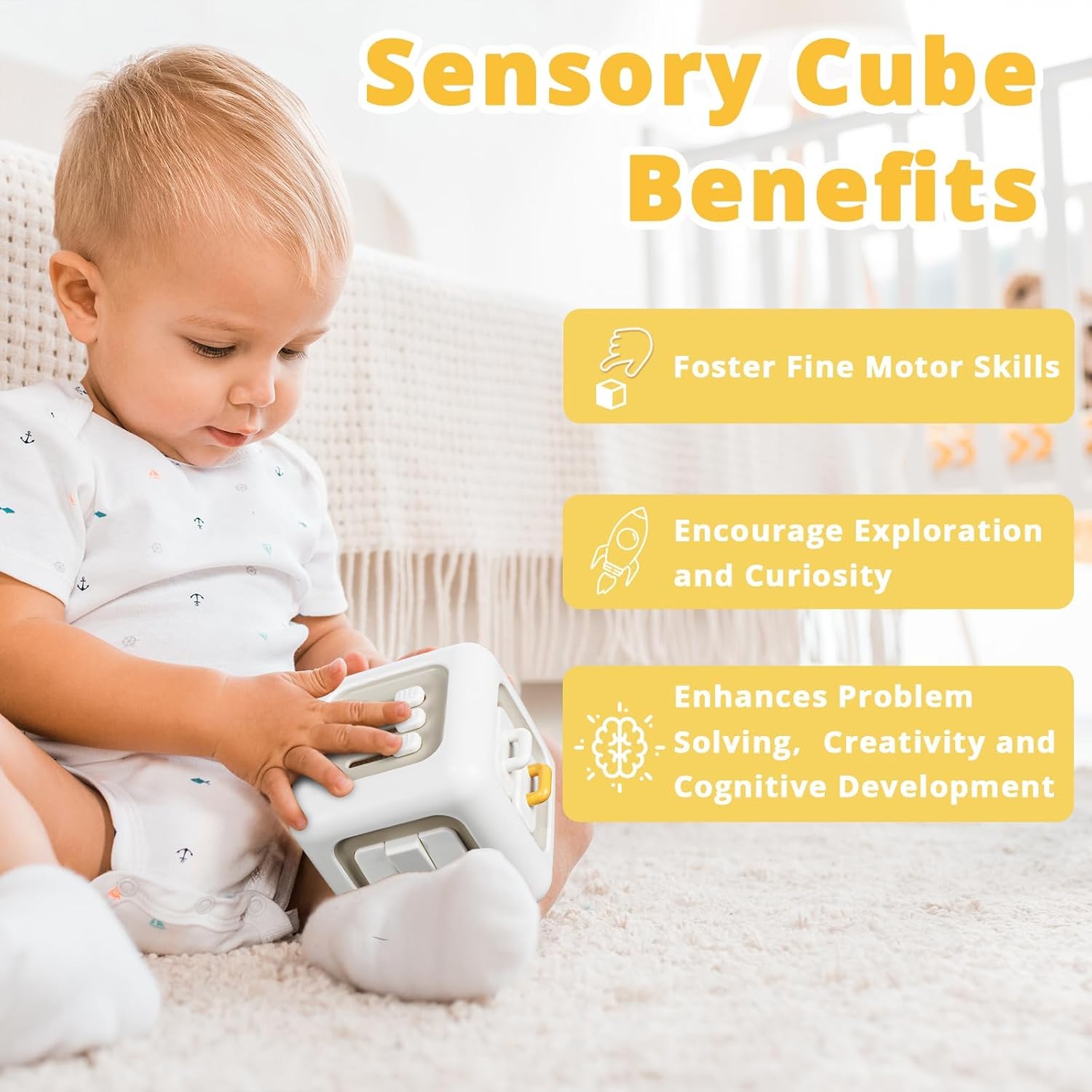 Cubo de actividades para bebés