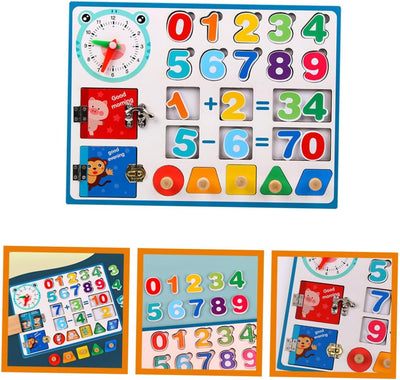 DECHOUS Juguete de Aprendizaje de Matemáticas de Madera, Juguete Educativo de Suma y Resta para el Desarrollo de la Inteligencia