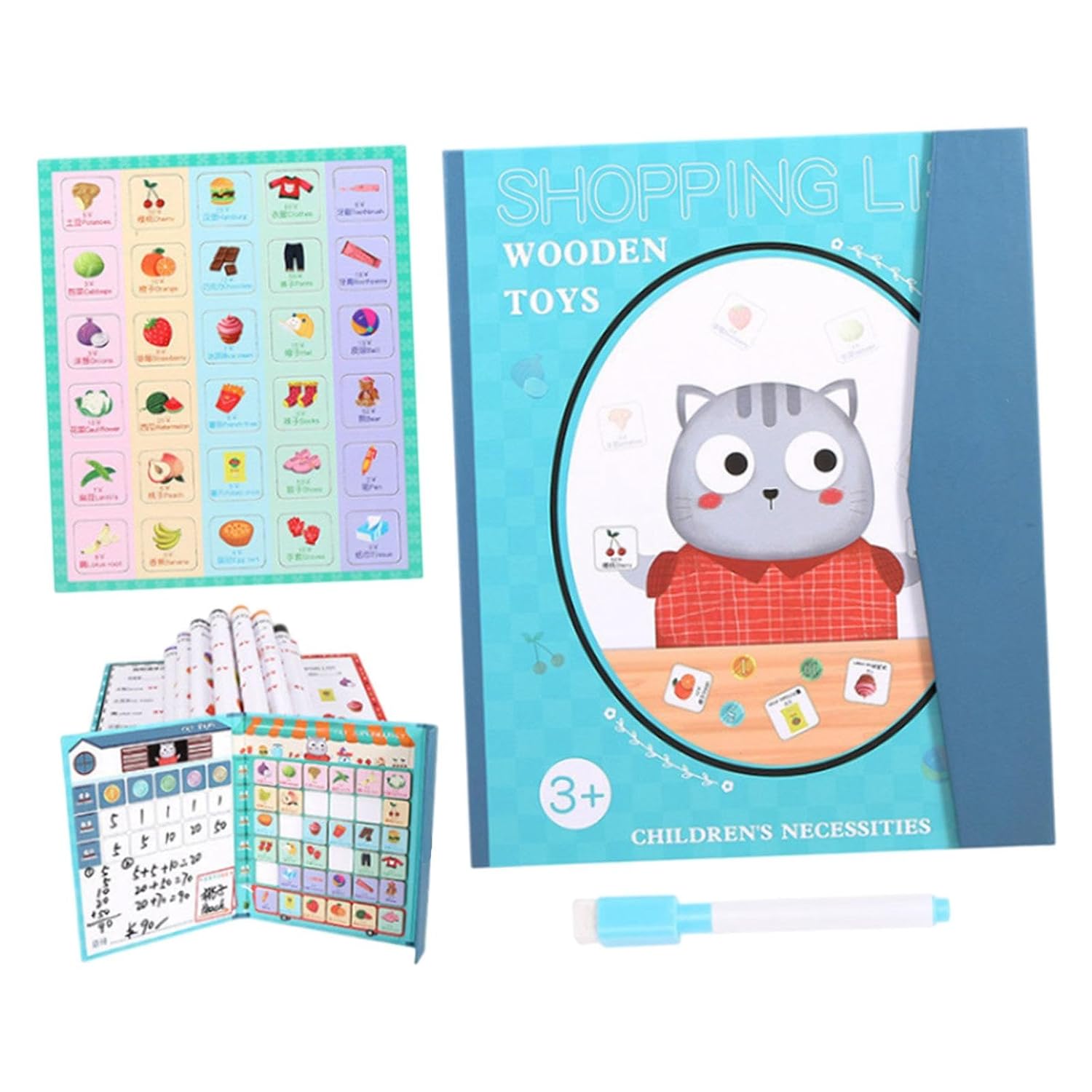 ATORSE Jouets éducatifs pour tout-petits, jeu d'entraînement au contrôle du stylo pour enfants de 3 ans et plus, cadeau style H