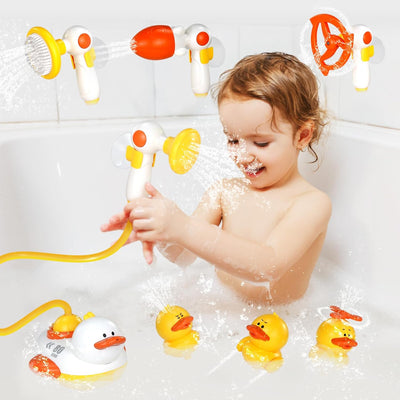 Ensemble de jouets de bain Fidtoy Duck avec canards pulvérisateurs et pommes de douche