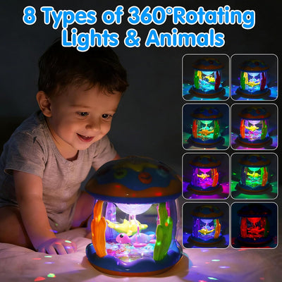 Fidtoy Ocean Light Toy pour bébés – Jouet sensoriel musical interactif pour nourrissons et tout-petits