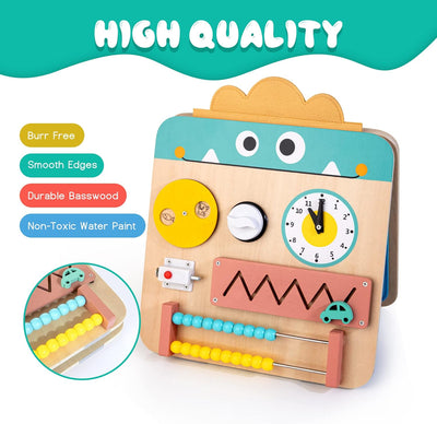 Tableau d'activités multifonctionnel 17-en-1 Fidtoy pour tout-petits