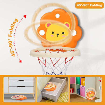 Juego de baloncesto divertido León para niños - 024