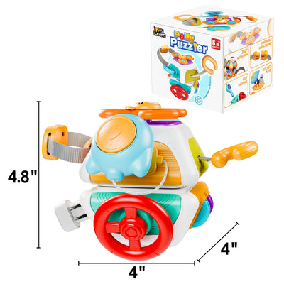Fidtoy Cube d'activités sensoriel 10-en-1 pour tout-petits