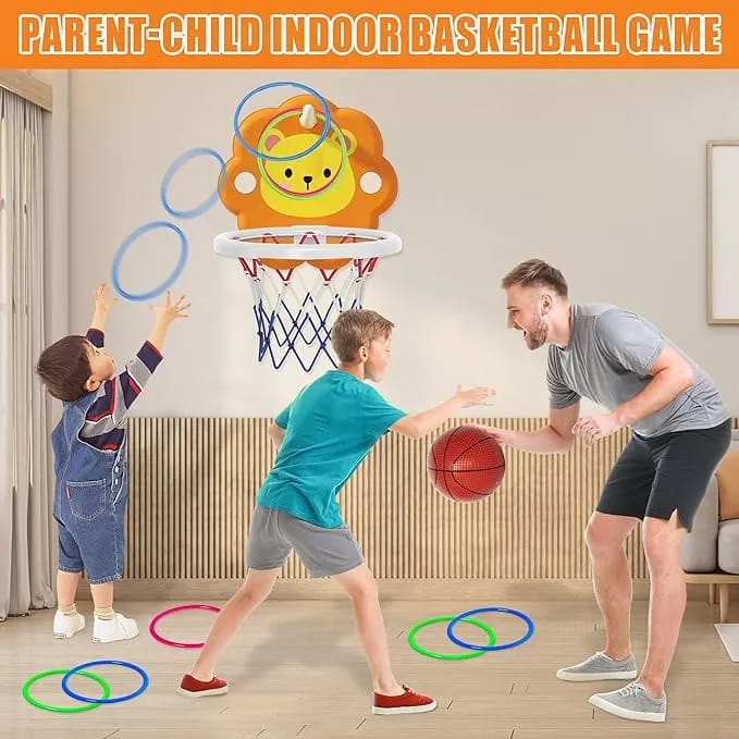 Juego de baloncesto divertido León para niños - 024