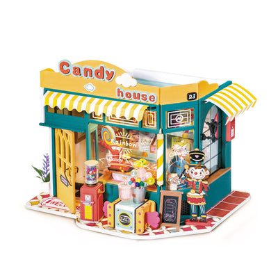 Maquette de maison miniature assemblée à la main