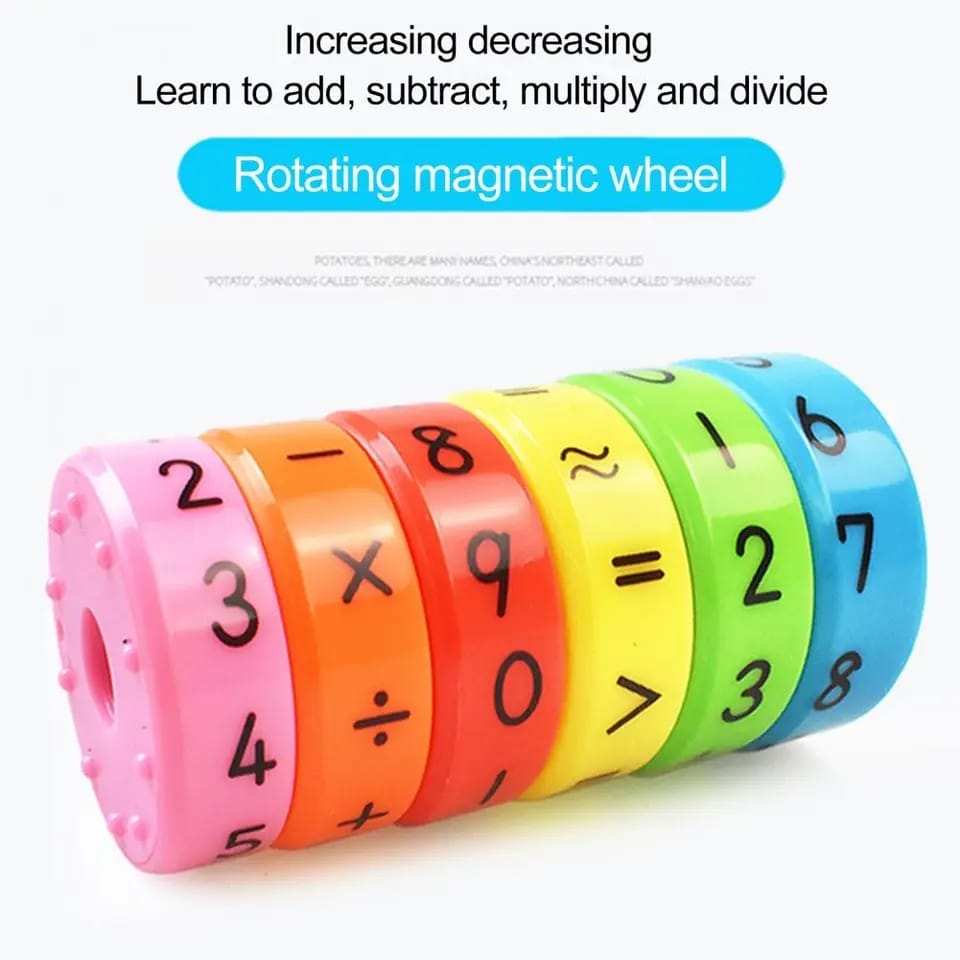 Mini-roue magnétique rotative d'opérations mathématiques - 313