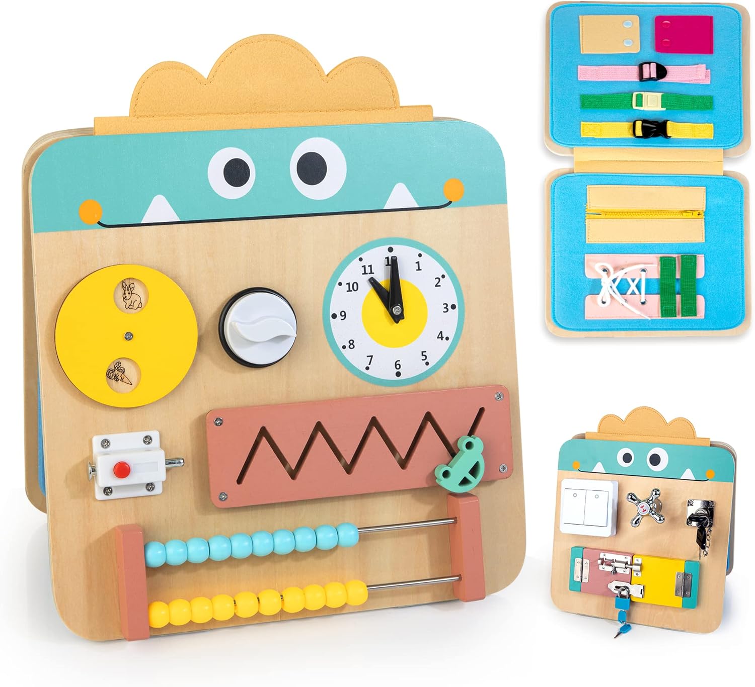 Tableau d'activités multifonctionnel 17-en-1 Fidtoy pour tout-petits