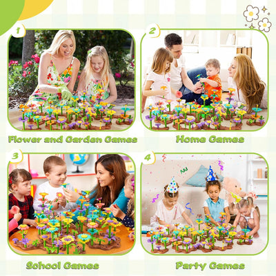 Juego de Construcción Jardín de Flores
