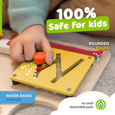Tableau d'activités Montessori Fidtoy pour tout-petits