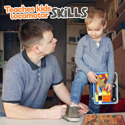 Tablette d'activités pour les tout-petits de 1 à 3 ou de 2 à 4 ans, jouet éducatif Montessori, compétences de base pour la vie et motricité fine pour les enfants, apprendre à s'habiller, jouet sensoriel comme un avion ou un jeu de voyage en voiture