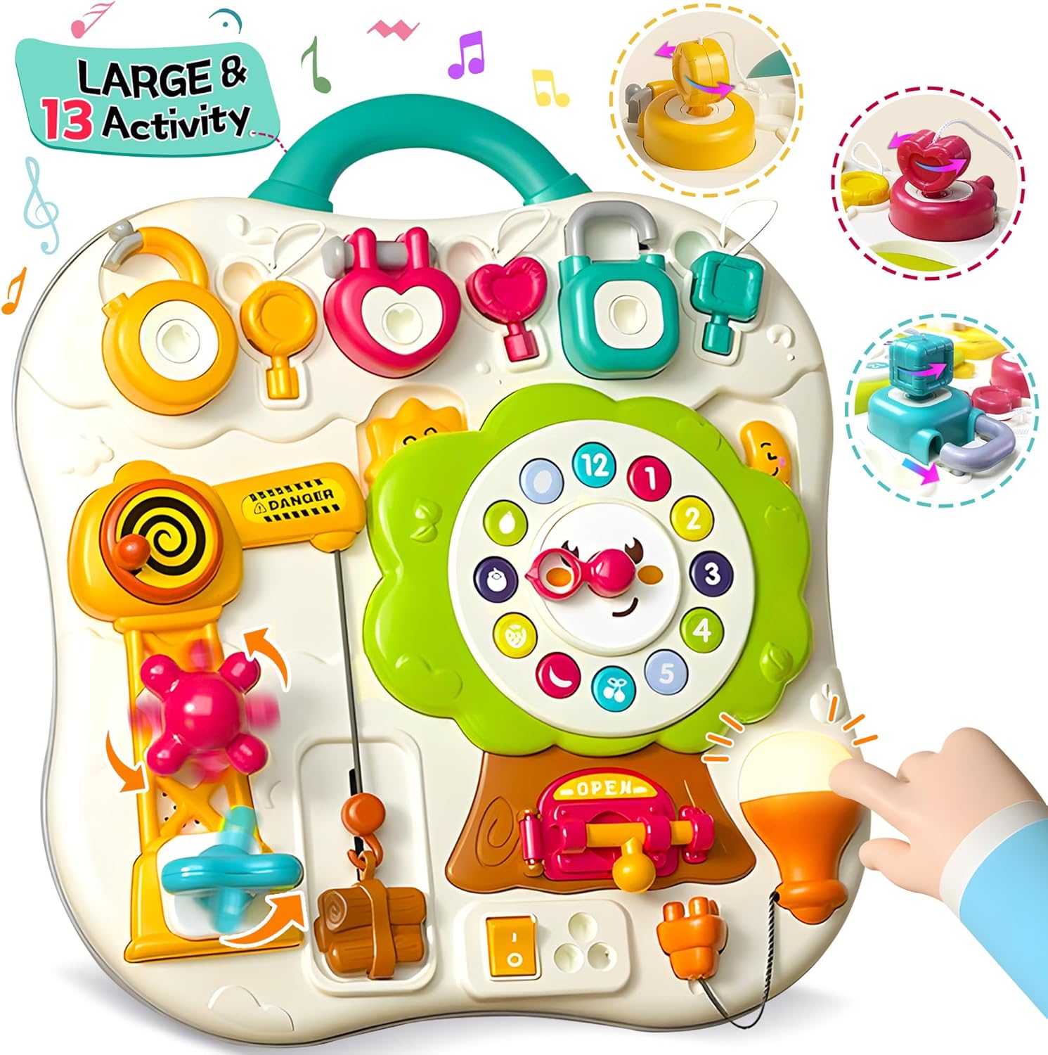 Fidtoy Baby Busy Board Interrupteur Musical Jouet Montessori