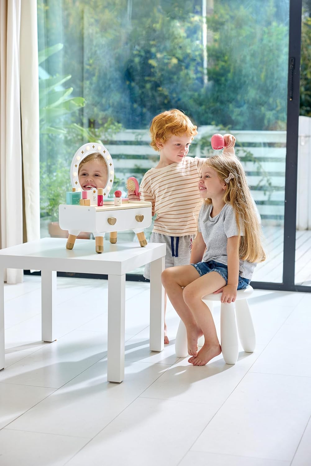 Fidtoy Kit de Maquillage pour Enfants avec Miroir Lumineux