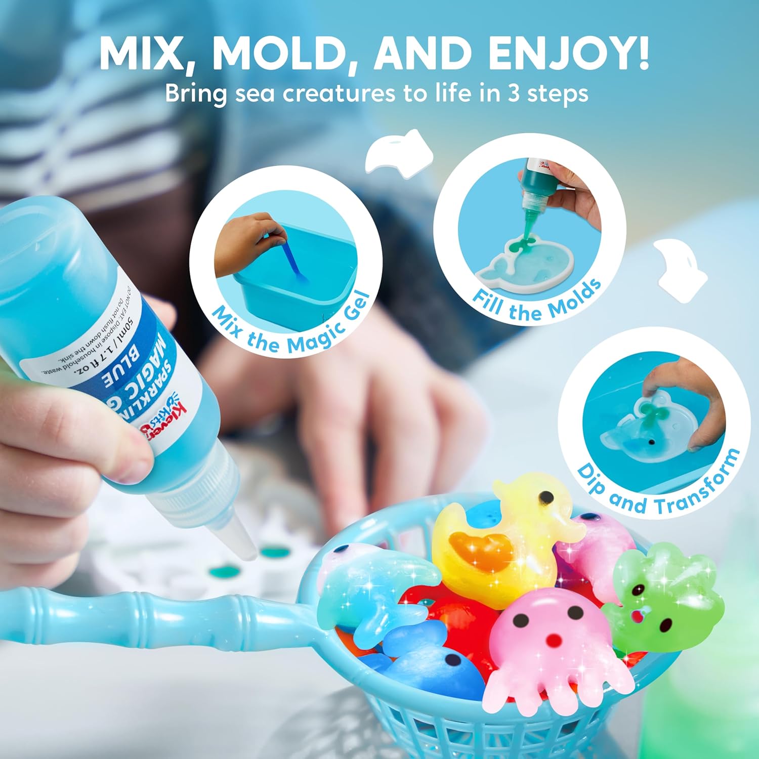 Paysage aquatique magique - Kit de moulage en gel d'eau DIY ELF - 693