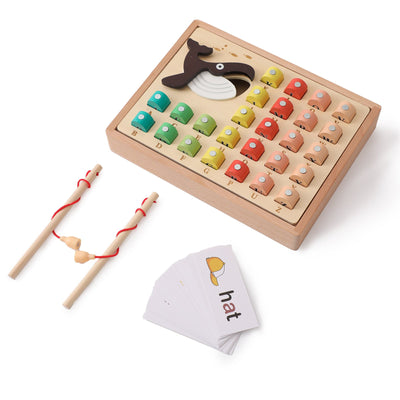 puzzle de pêche en bois pour enfants Jouet de puzzle de pêche en bois