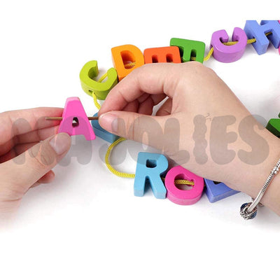 Planche d'enfilage des lettres