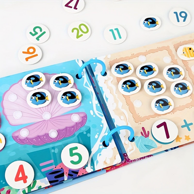 Livre d'activités Montessori Fidtoy pour tout-petits Apprentissage interactif Alphabet