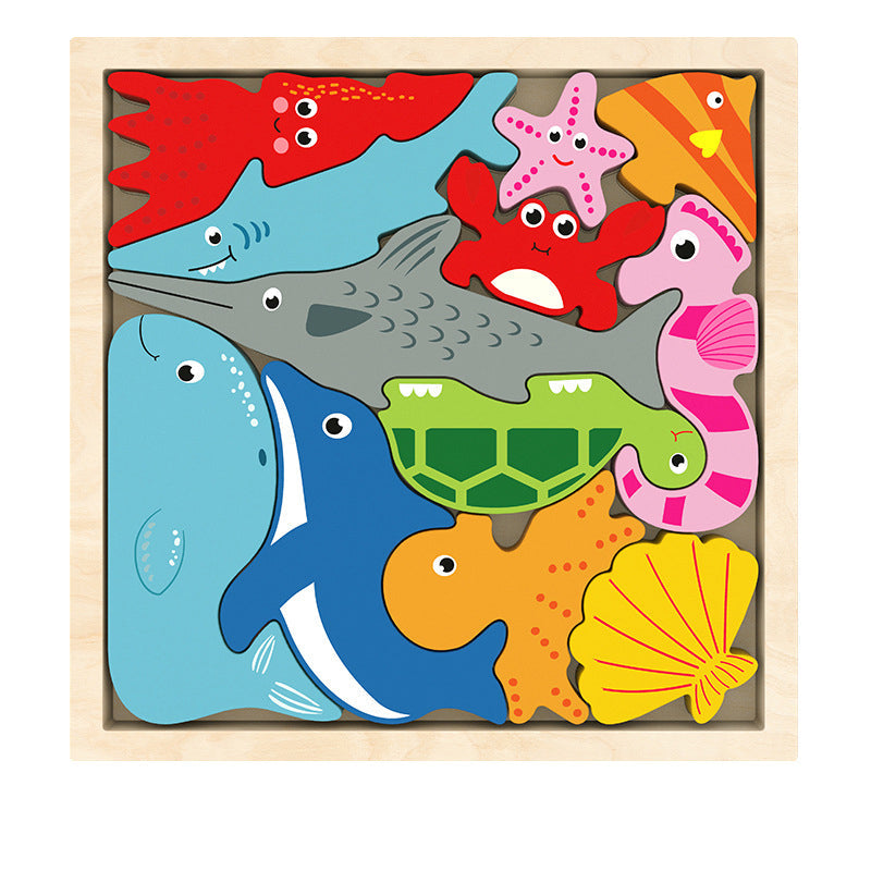 Fidtoy Puzzle de formes Montessori
