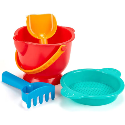 Ensemble de jouets de plage Fidtoy : seau, pelle et râteau pour enfants