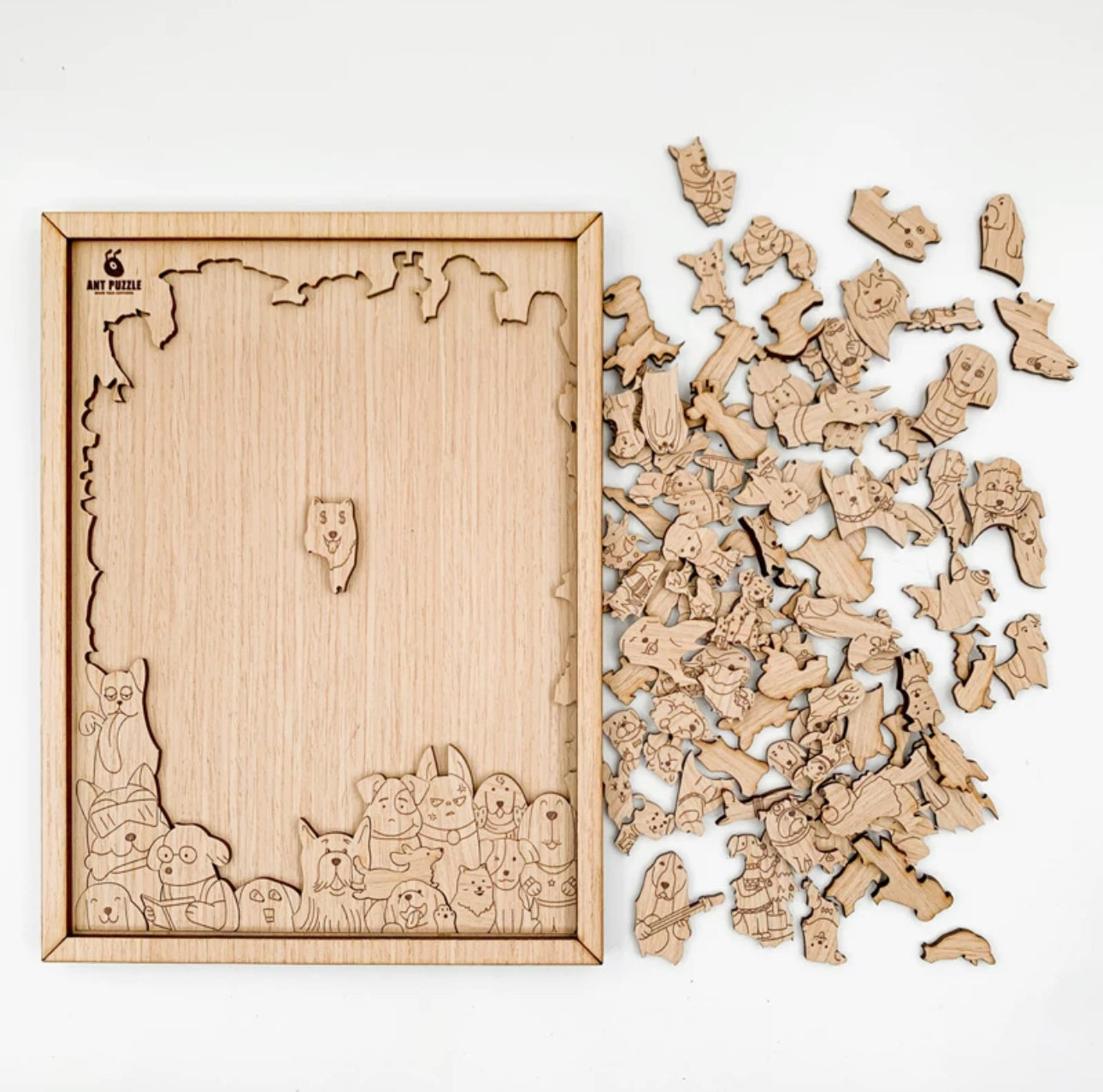 Fidtoy 100 Gatos Rompecabezas de Madera – Rompecabezas Creativo y Educativo en Forma de Gato para Niños y Adultos
