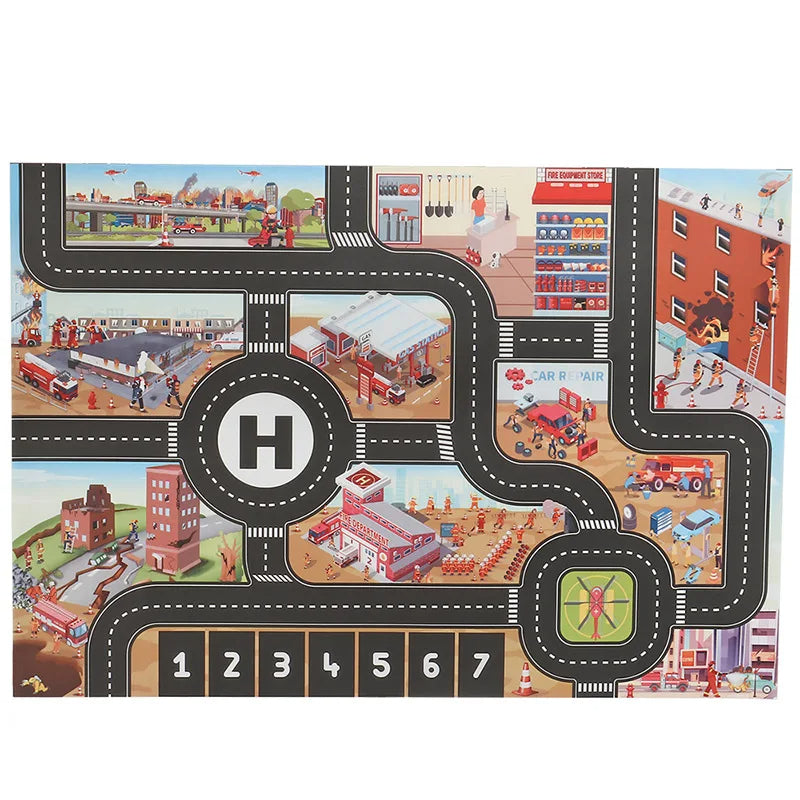 Car adventure™ - Toverstad Tapis de jeu