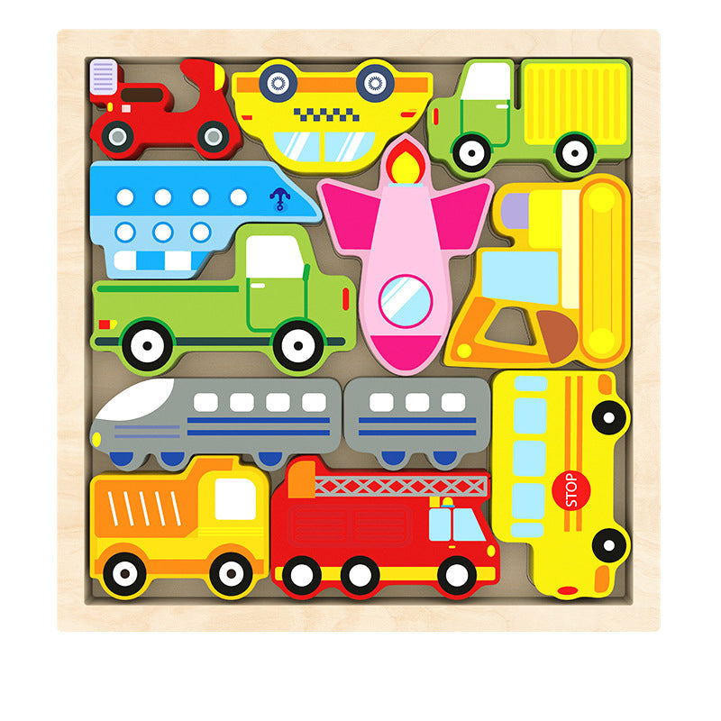 Fidtoy Puzzle de formes Montessori