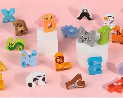 Tablero de aprendizaje del alfabeto de animales: ACELERA el reconocimiento de letras