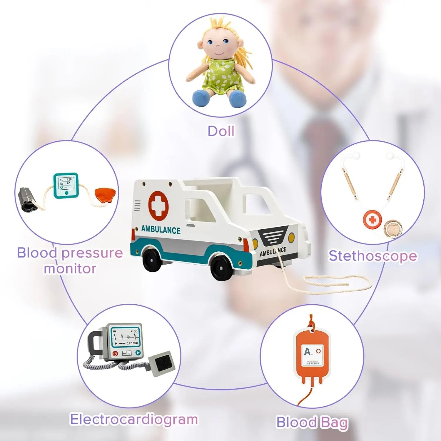 Trousse de docteur d'ambulance