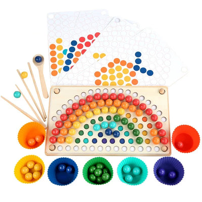 Perles Montessori Arc-en-ciel Fidtoy