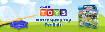 Rociadores de agua para actividades al aire libre en el patio, juguete de verano para niños, rociadores de agua para jardín y césped, juguetes de agua para niños y niñas, juego para el patio trasero