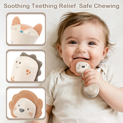 Juego de sonajeros y mordedores para bebés de 0 a 6 meses