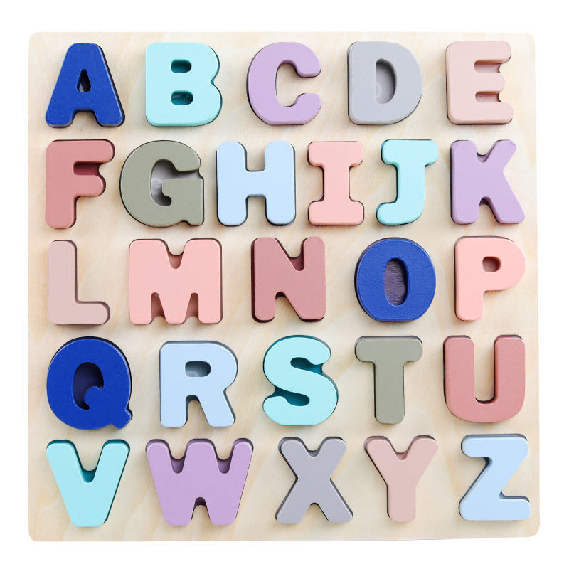 Tabla de letras de madera Montessori Mayúsculas/Minúsculas - Mejores juguetes para aprender el abecedario