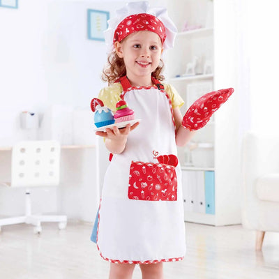 Fidtoy Kids Chef Costume Set - Traje de Chef para Niños con Accesorios para Juego de Rol