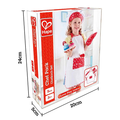 Fidtoy Kids Chef Costume Set - Traje de Chef para Niños con Accesorios para Juego de Rol