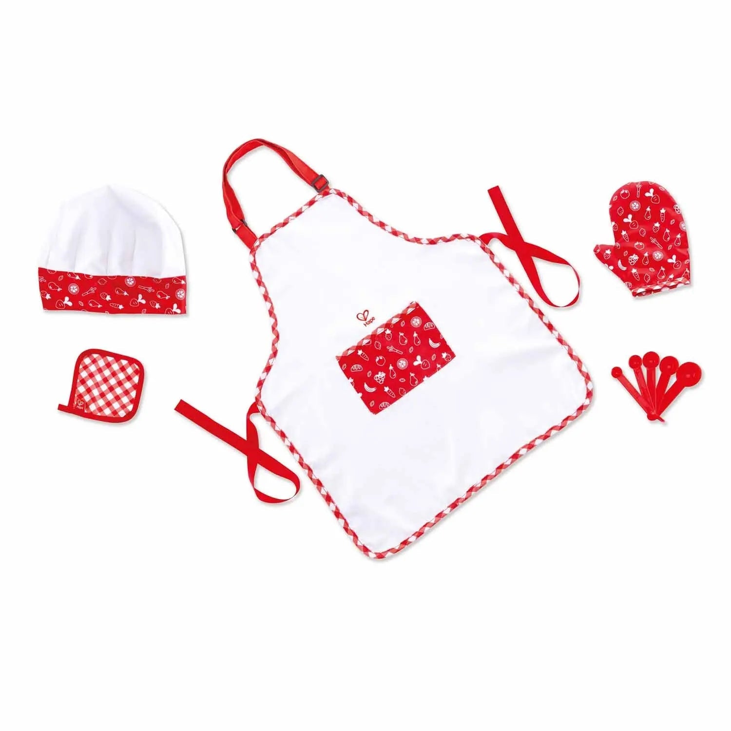 Fidtoy Kids Chef Costume Set - Traje de Chef para Niños con Accesorios para Juego de Rol