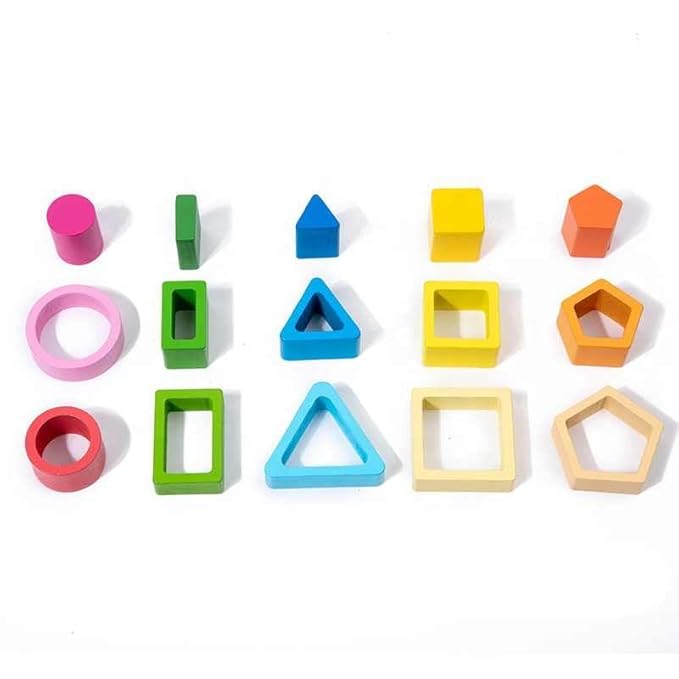 Clasificador de Madera de Colores y Formas
