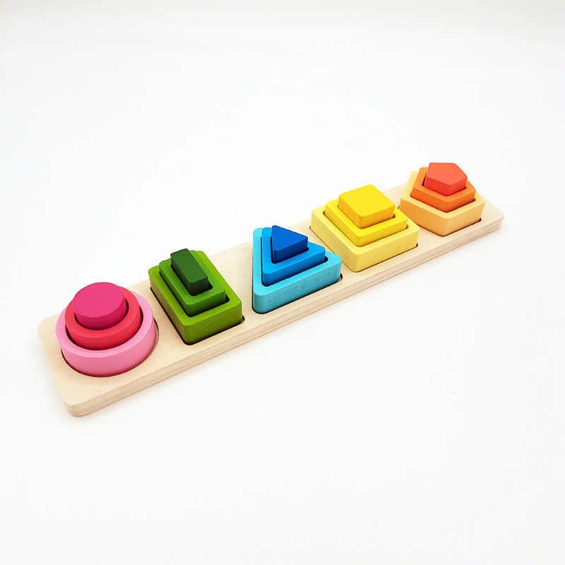 Clasificador de Madera de Colores y Formas