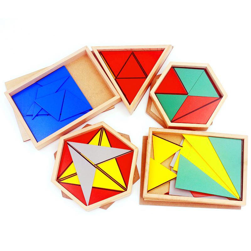 Fidtoy Lot de triangles constructeurs Matériel Montessori