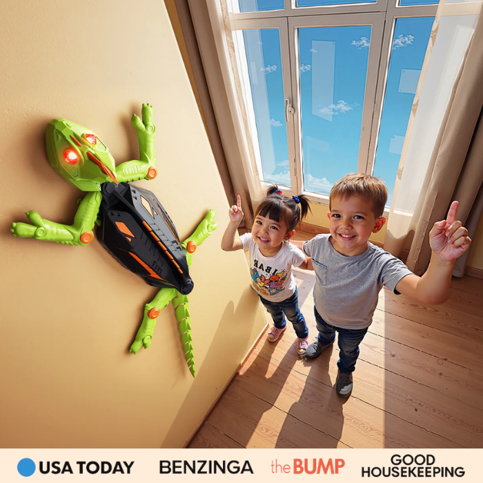 CrawlMate™ Gecko Trepador – ¡Diversión salvaje trepadora que hará reír a carcajadas a los niños!