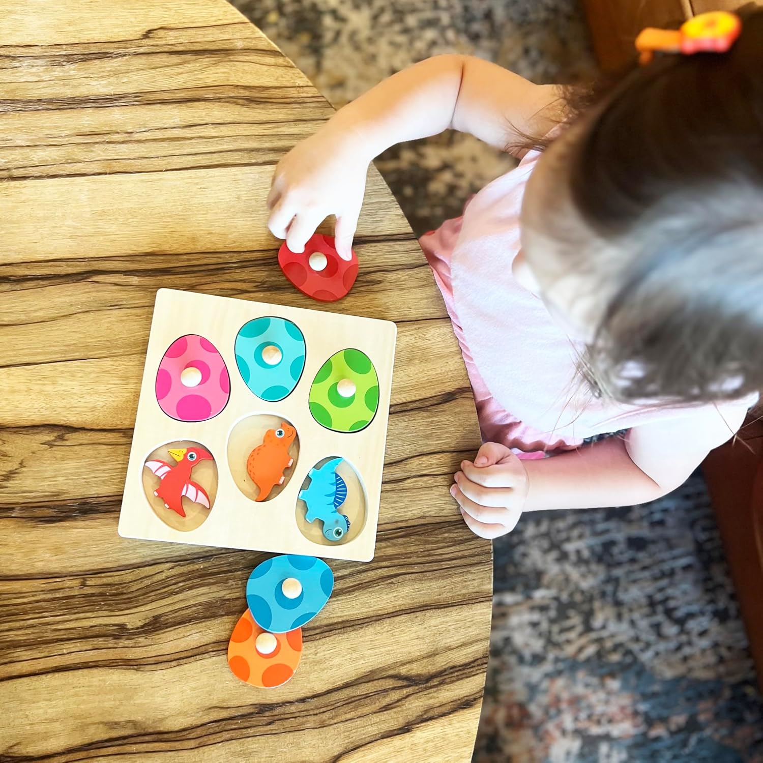 Fidtoy Dino Puzzle Éclosion et Association pour Tout-petits 2 ans et plus