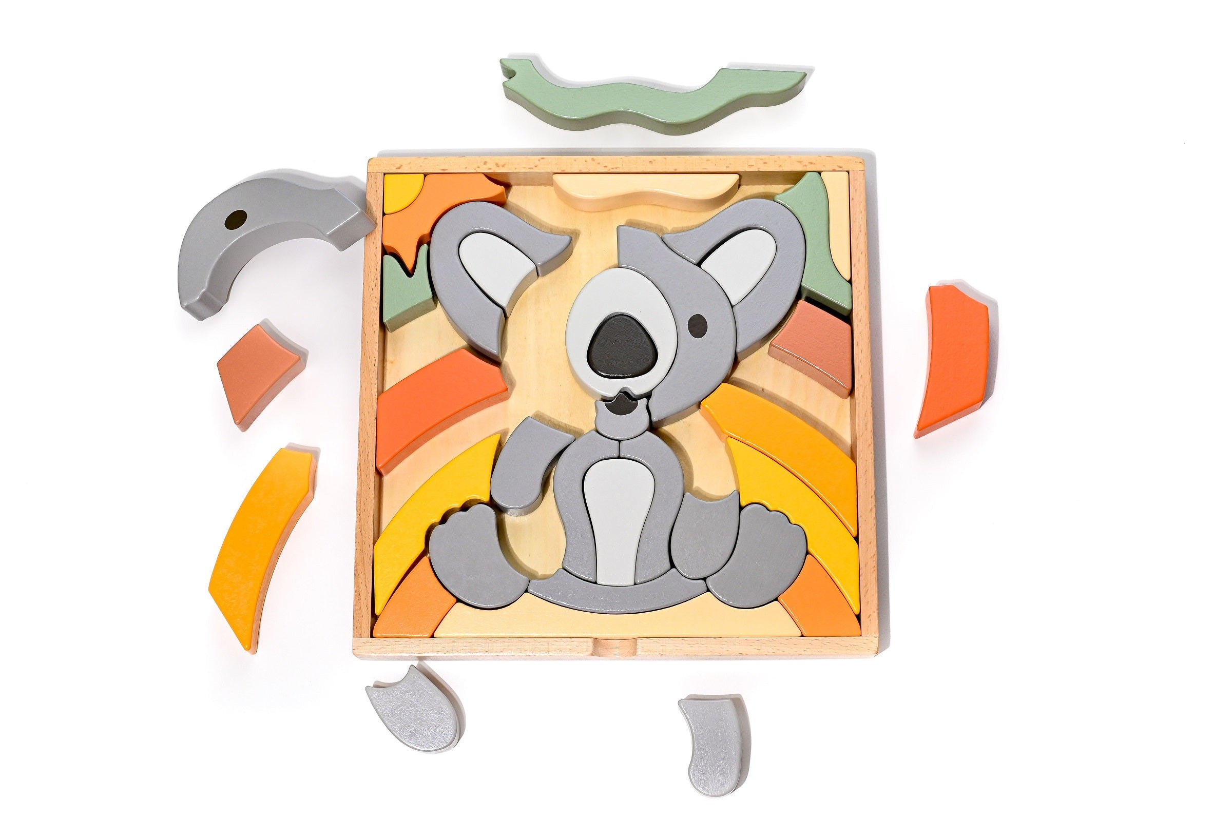 Kirra le koala : Puzzle abstrait de blocs de construction / Décoration d'intérieur
