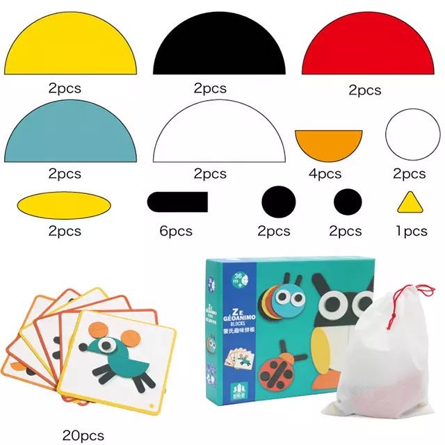 Blocs Geoanimo - Jouets de motricité fine