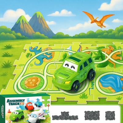 Car Track™ - Bouw, speel en ontdek - Speelgoedautoset